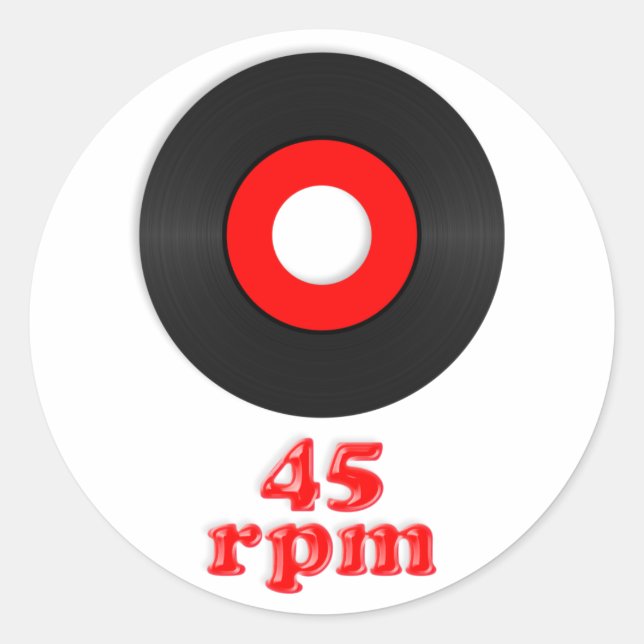 Autocollant 45 tr/min (Devant)
