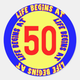 Autocollant 50e anniversaire
