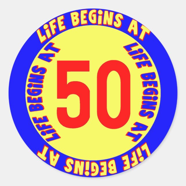 Autocollant 50e anniversaire (Devant)