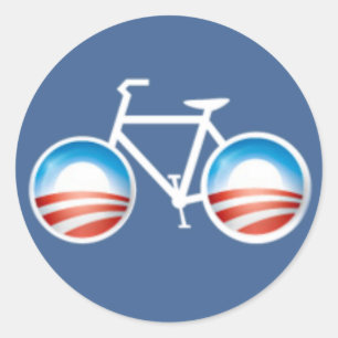 Autocollant à bicyclette Obama