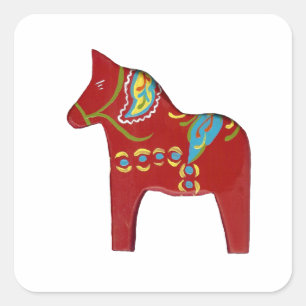 Autocollant à cheval de Dala