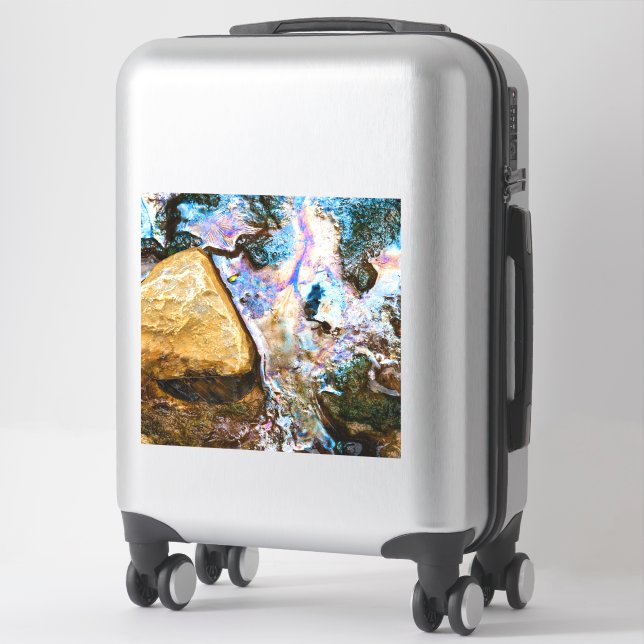 autocollant à eau douce nature abstraite (Sur valise)