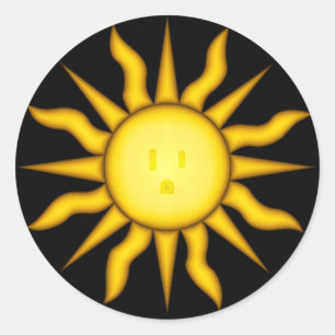Autocollant à énergie solaire