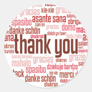 autocollant à enveloppe rouge Merci