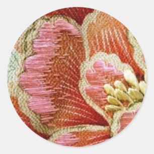 Autocollant à fleurs asiatique