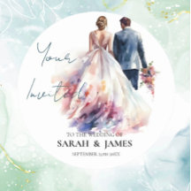 Autocollant à Mariage à fleurs Rose rustique