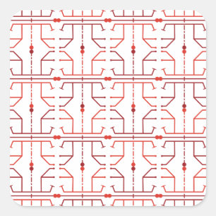 Autocollant à motif abstrait de hiéroglyphe