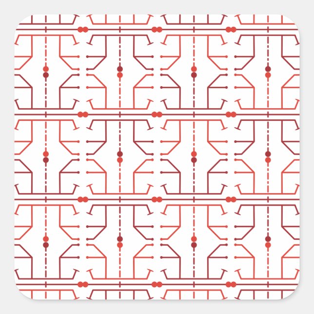 Autocollant à motif abstrait de hiéroglyphe (Devant)