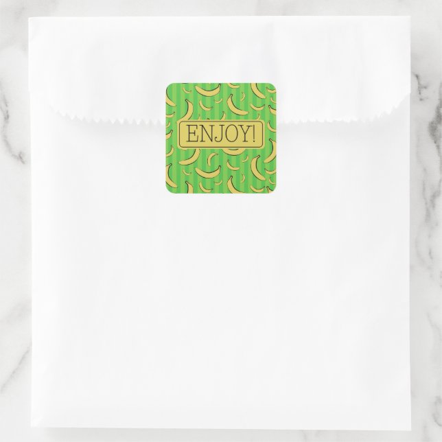Autocollant à motif de banane (Sac)