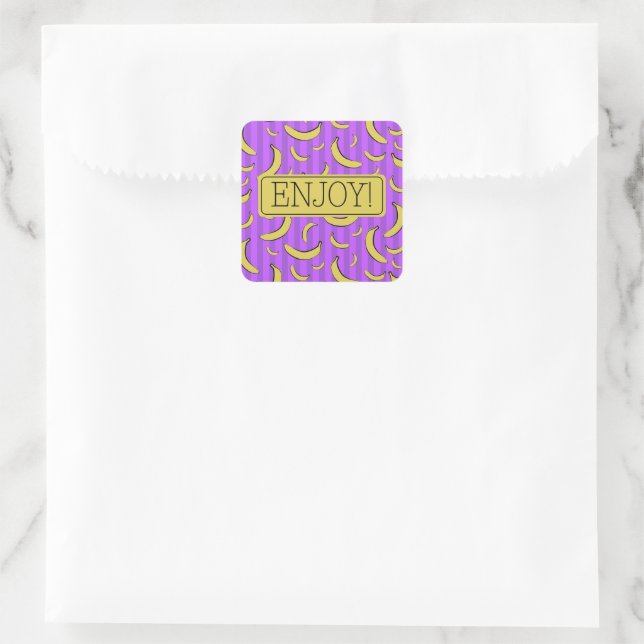 Autocollant à motif de banane (Sac)