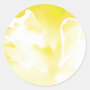 Autocollant à motif floral jaune