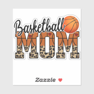 Autocollant à motif léopard pour maman de baskette