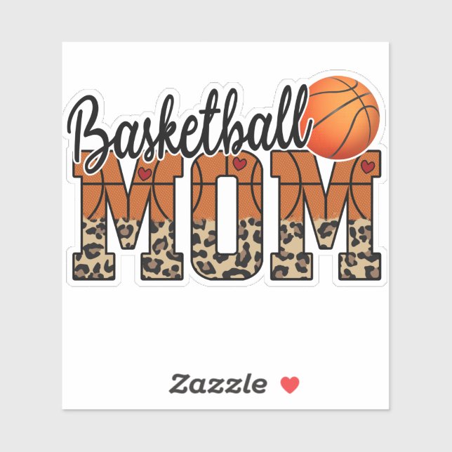 Autocollant à motif léopard pour maman de baskette (Feuille)