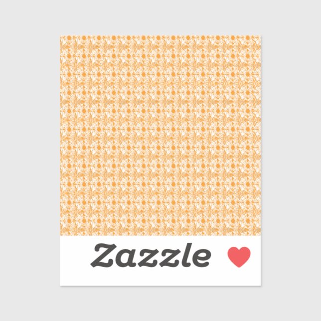 Autocollant à motif orange | Décoration esthétique (Feuille)