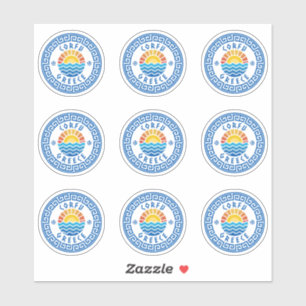 Autocollant à pack multiple Corfu Island, Grèce