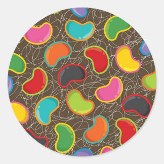 Autocollant à pâte de bonbon colorée Retro