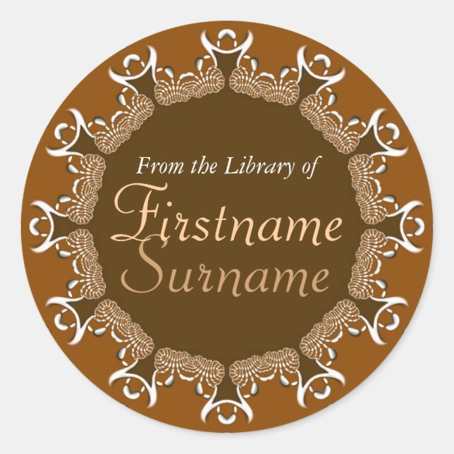 Autocollant à plaque de carton pour café tribal (Devant)