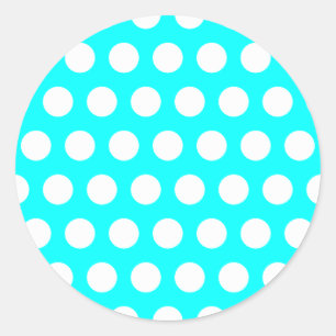 Autocollant à pois blancs