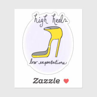 Autocollant à talon élevé