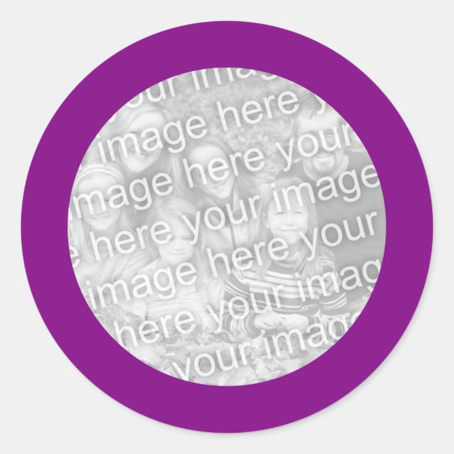 Autocollant à trame violette (Devant)