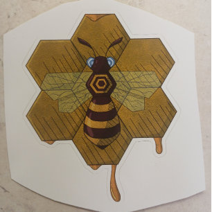 Autocollant Abeille et Rucher 