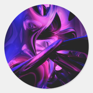 Autocollant abstrait de passions fluorescentes