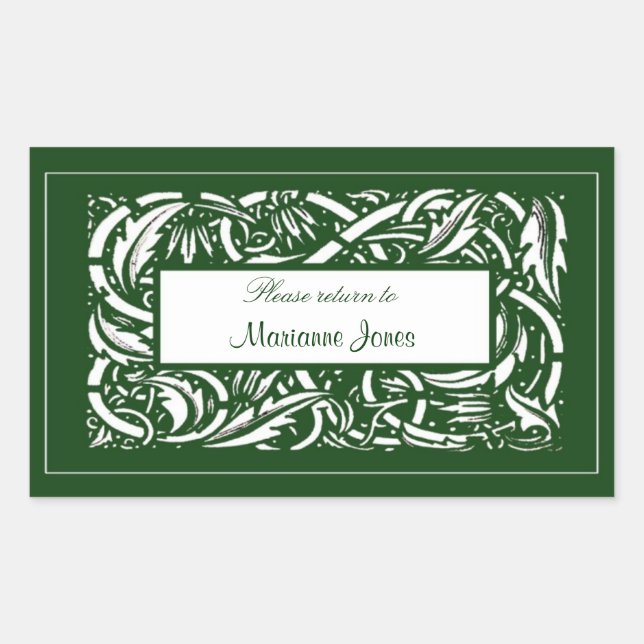 Autocollant Acanthus Art Nouveau (Devant)