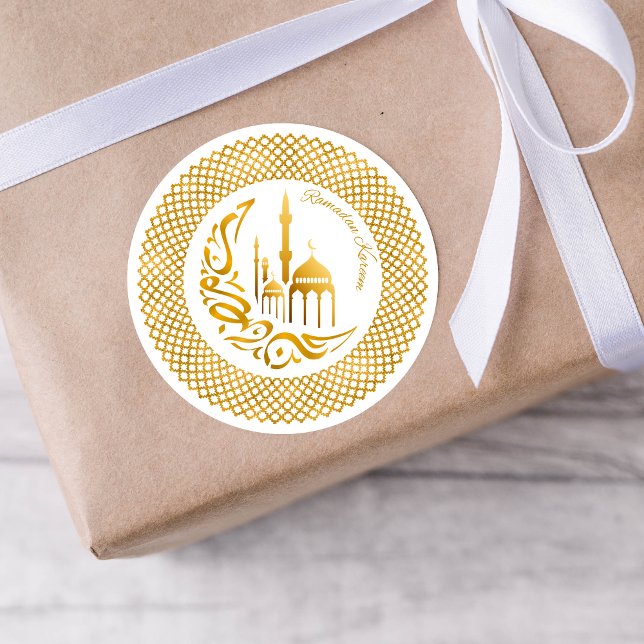 Autocollant accent or Ramadan arabe (Créateur téléchargé)