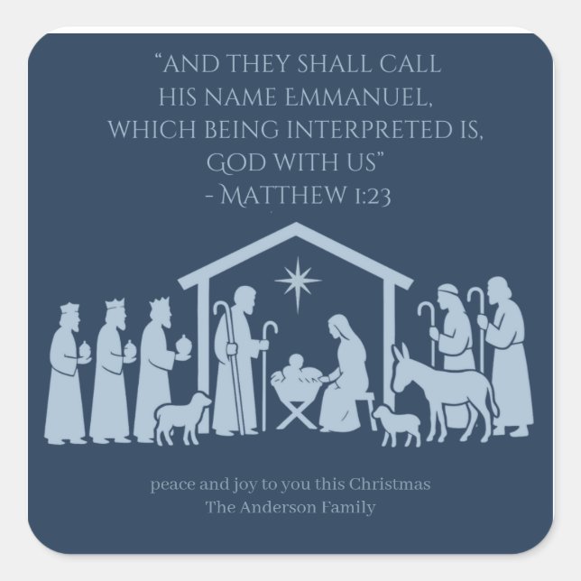 Autocollant Adoration de la Nativité – Scène de la (Devant)