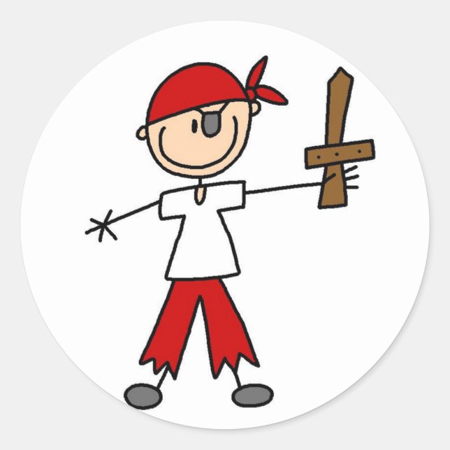 Autocollant Ahoy Matey Pirate (Devant)