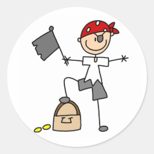 Autocollant Ahoy Matey Pirate