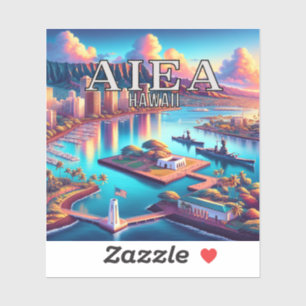 Autocollant Aiea Hawaii 3 pouces Vinyl