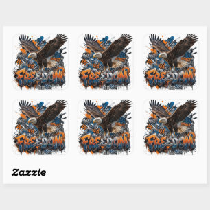 Autocollant Aigle Majestueux Décalcomanie d'art