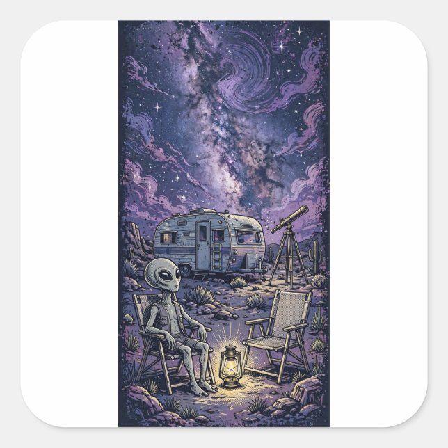 Autocollant Alien Stargazer (Devant)