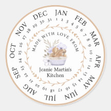 Autocollant alimentaire de cuisine sur mesure Fabr