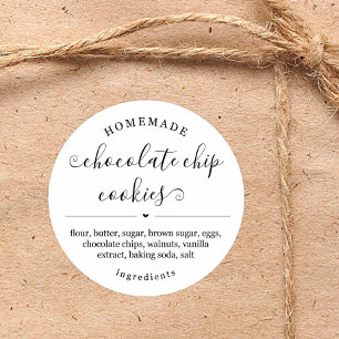 Autocollant alimentaire maison personnalisé