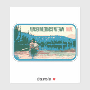 Autocollant Allagash Wilderness Waterway Maine USA