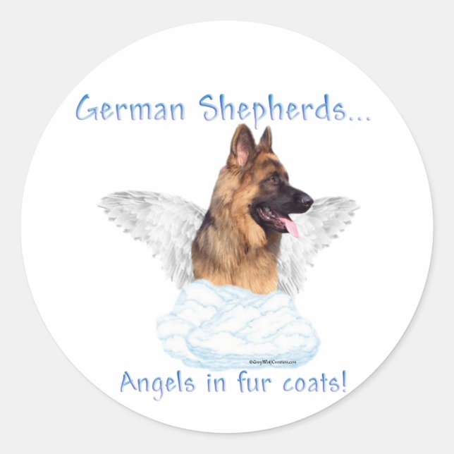 Autocollant allemand Shepherd Angel (Devant)