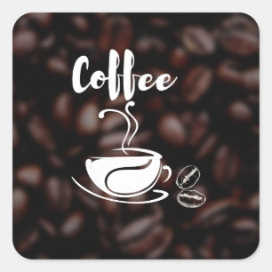 Autocollant Amateur de Café Vintage club de café