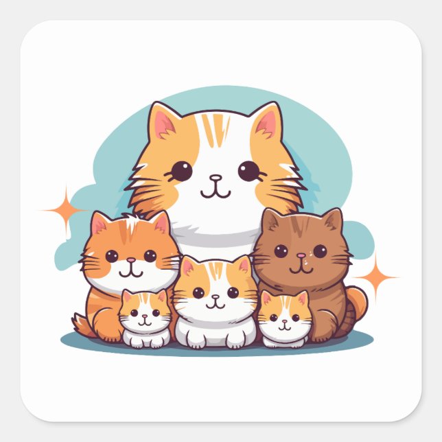 Autocollant Amateur de Chat Esthétique | parfaite (Devant)