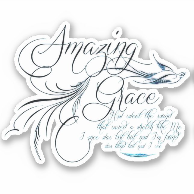 Autocollant Amazing Grace (Devant)