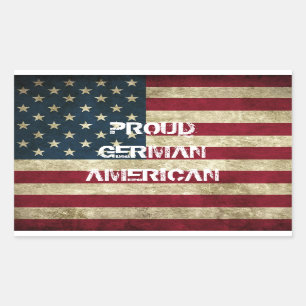 Autocollant américain allemand fier