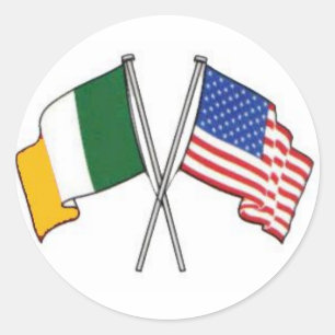Autocollant américain irlandais