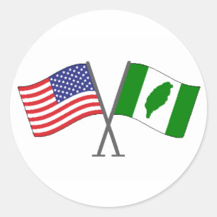 Autocollant américain taïwanais 2