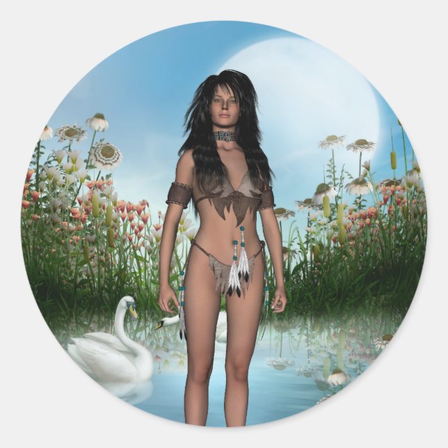 Autocollant amérindien (Devant)