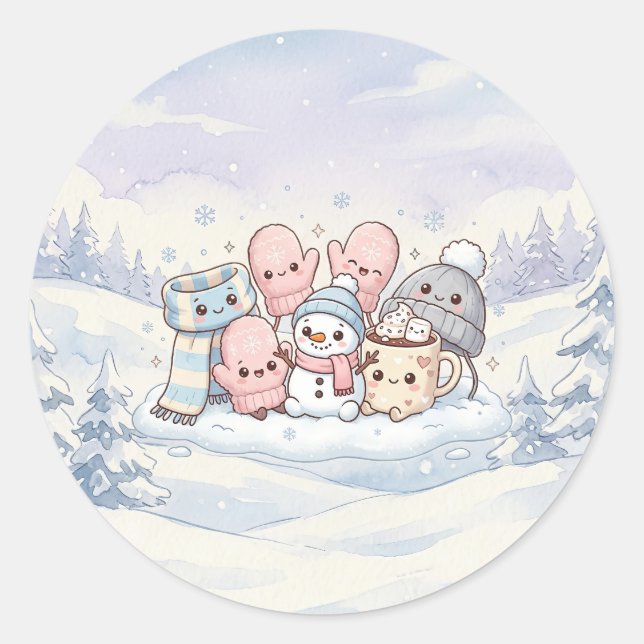 Autocollant Amis de l'Hiver Cosy (Devant)