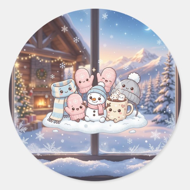 Autocollant Amis de l'Hiver Cosy (Devant)