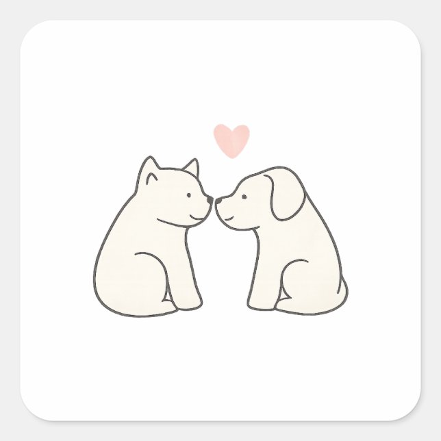 Autocollant Amour de Chien (Devant)