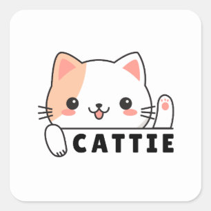Autocollant Amoureux de Chat Gras   maman de chat