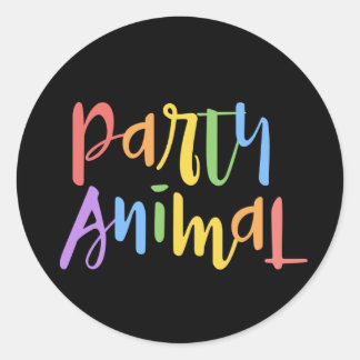 Autocollant animal de fête